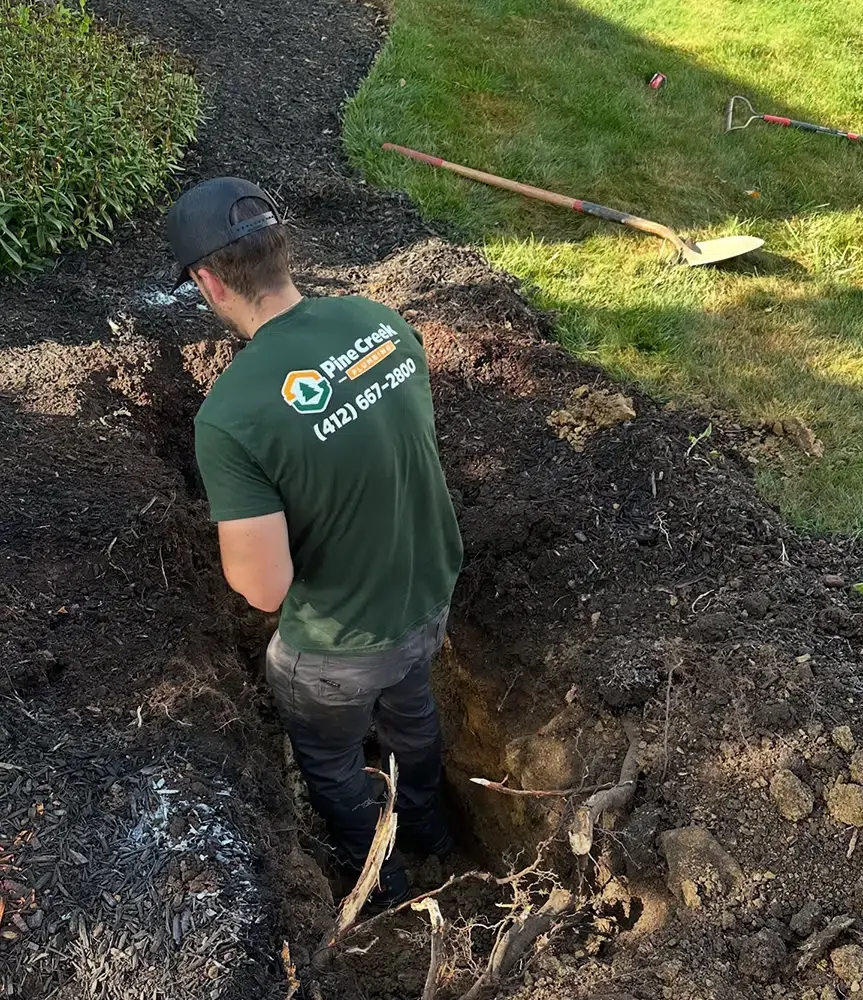 Pine Creek plumber working on token pipe replacement.